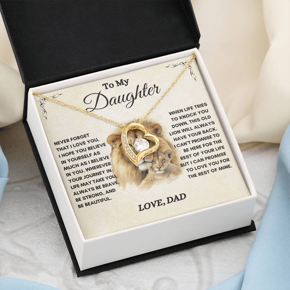 To My Daughter / This Old Lion / Gift from Dad / Forever Love Necklace