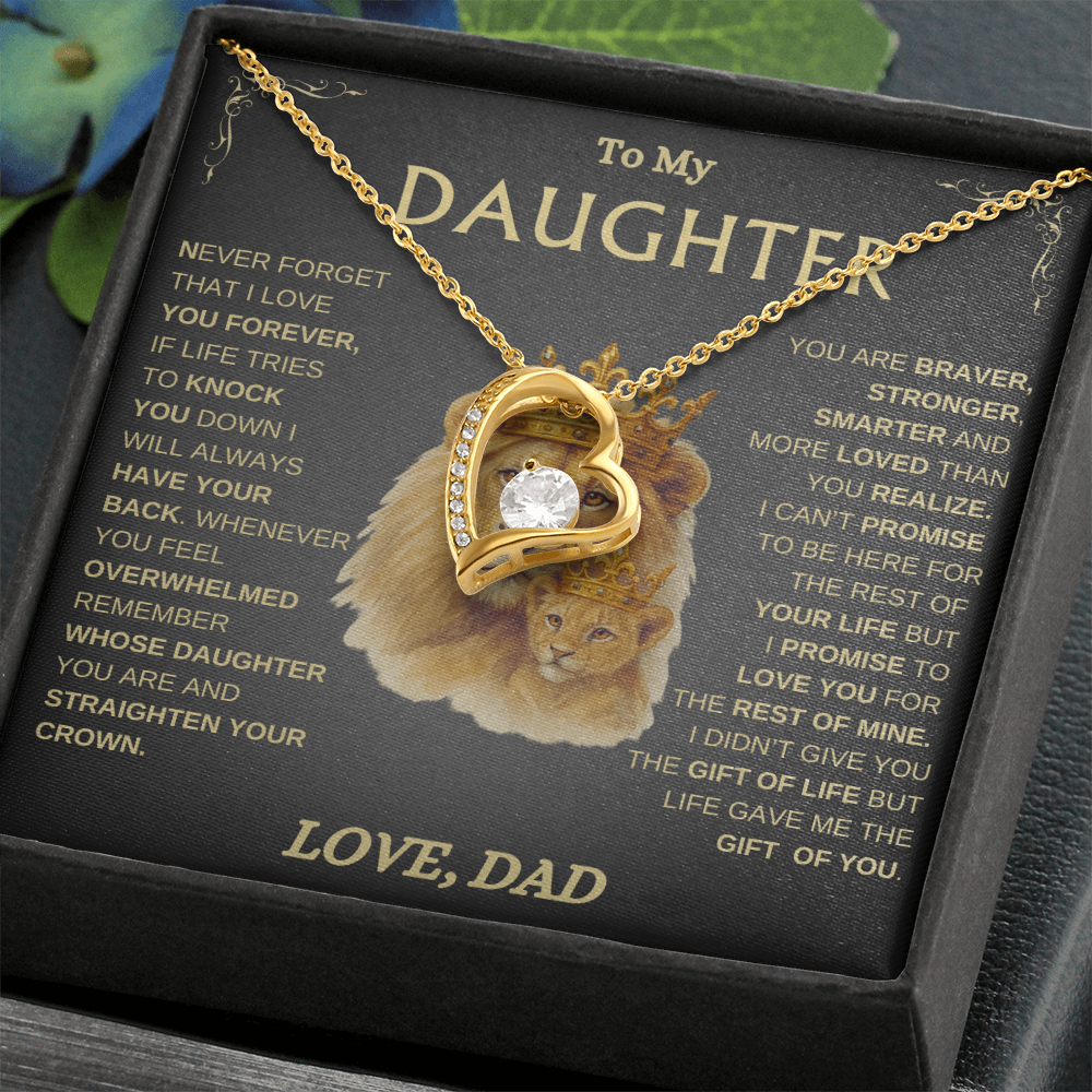 To My Daughter/ Always Have Your Back / Forever Love Necklace