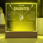 To My Daughter / Straighten Your Crown / Keepsake Acrylic Bundle with Forever Love Necklace