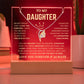 To My Daughter / Straighten Your Crown / Keepsake Acrylic Bundle with Forever Love Necklace