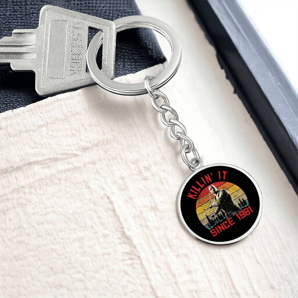 Jason / Killin' it Since 1981 / Graphic Circle Keychain