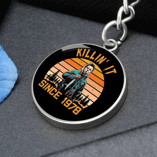 Michael / Killin's it Since 1978 / Graphic Circle Keychain