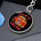 Chucky / KILLIN' IT SINCE 1988 / Circle Graphic Keychain