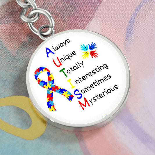 Autism / Circle Keychain