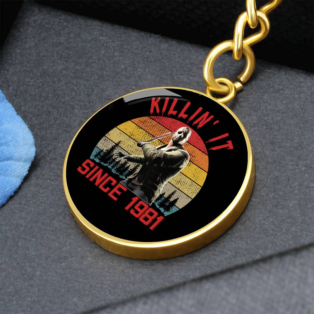 Jason / Killin' it Since 1981 / Graphic Circle Keychain