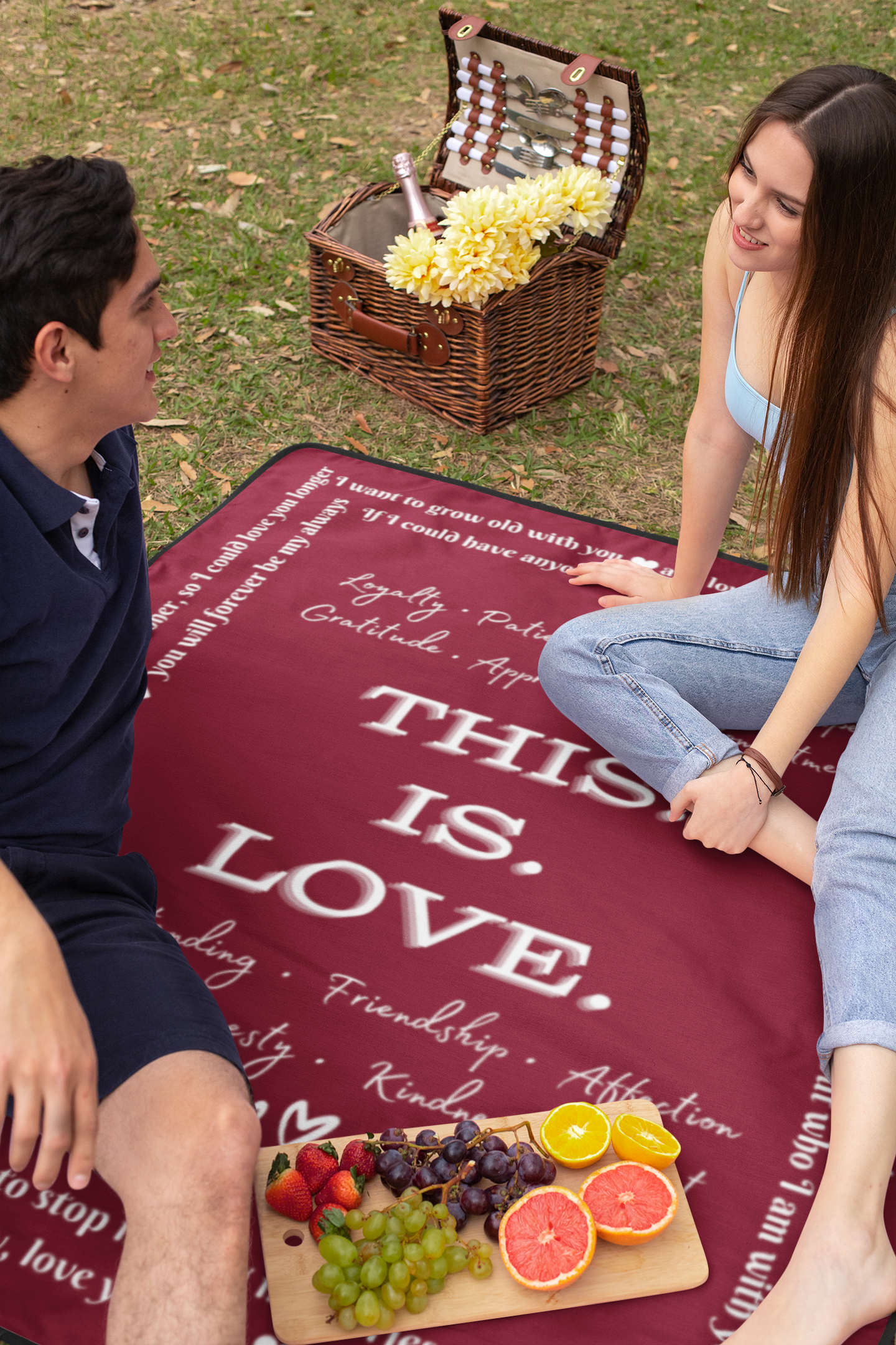 THIS IS LOVE Mink Sherpa Blanket 50x60