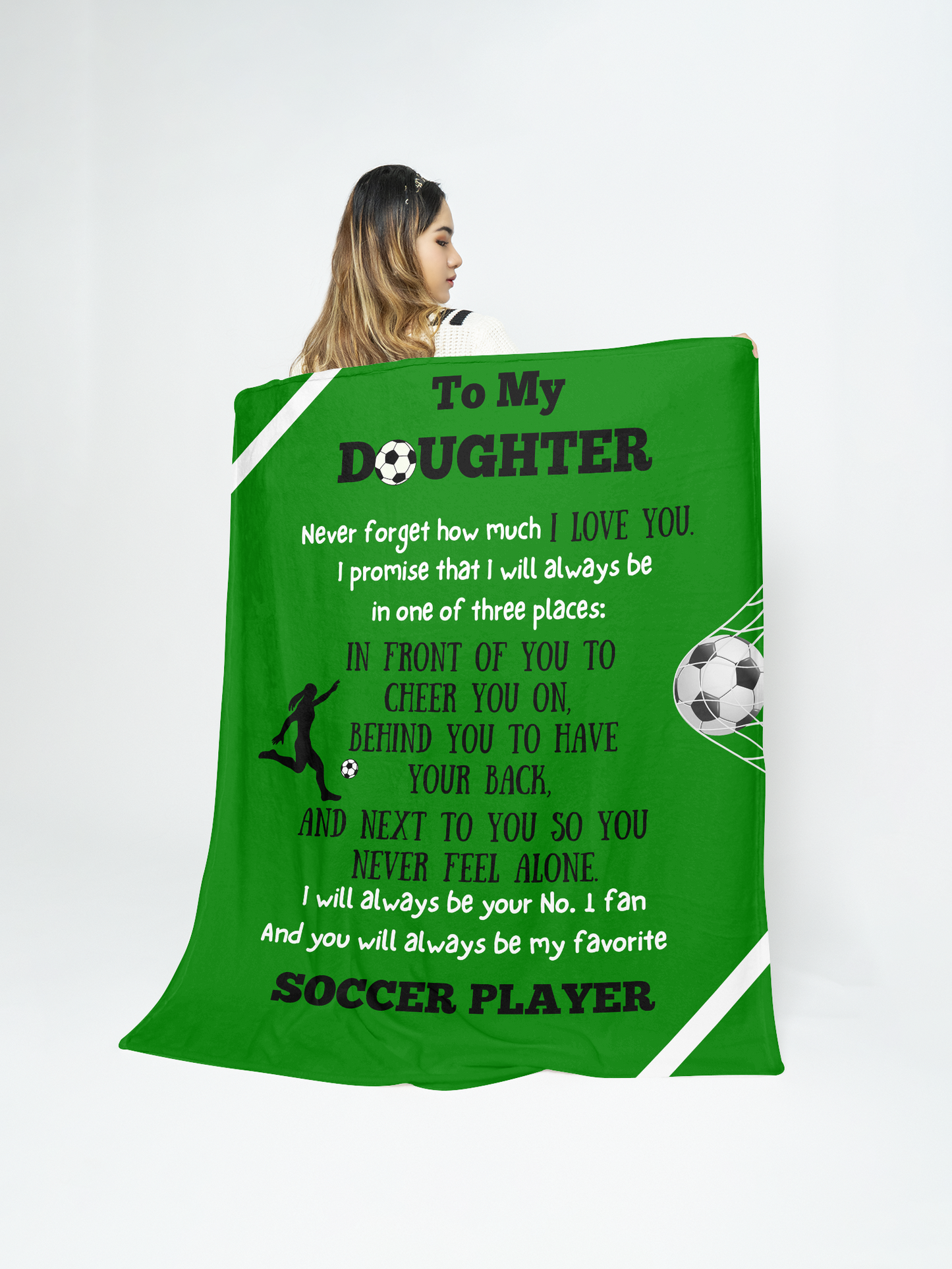 Daughter Soccer Blanket