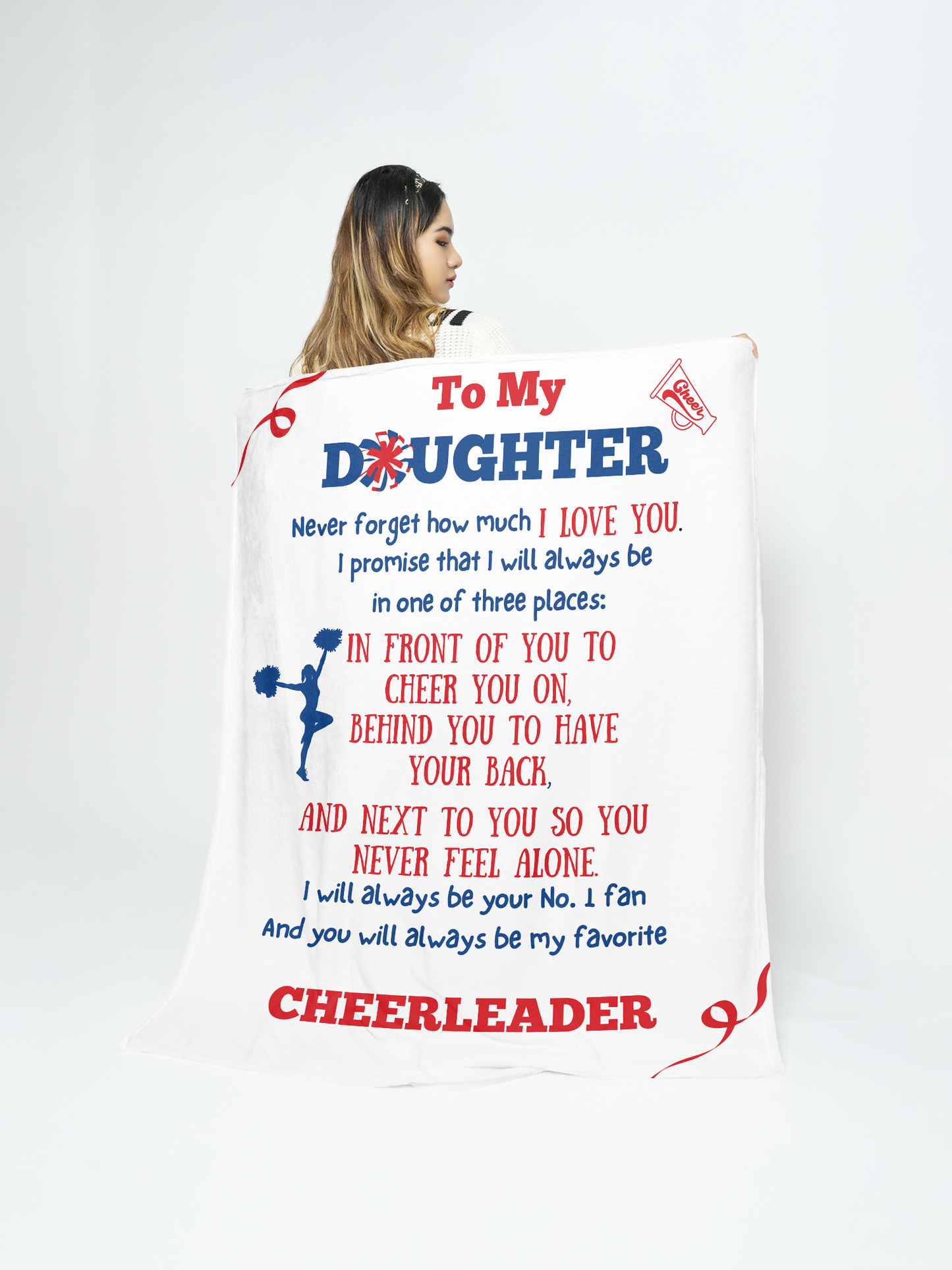 Daughter Cheerleader Blanket