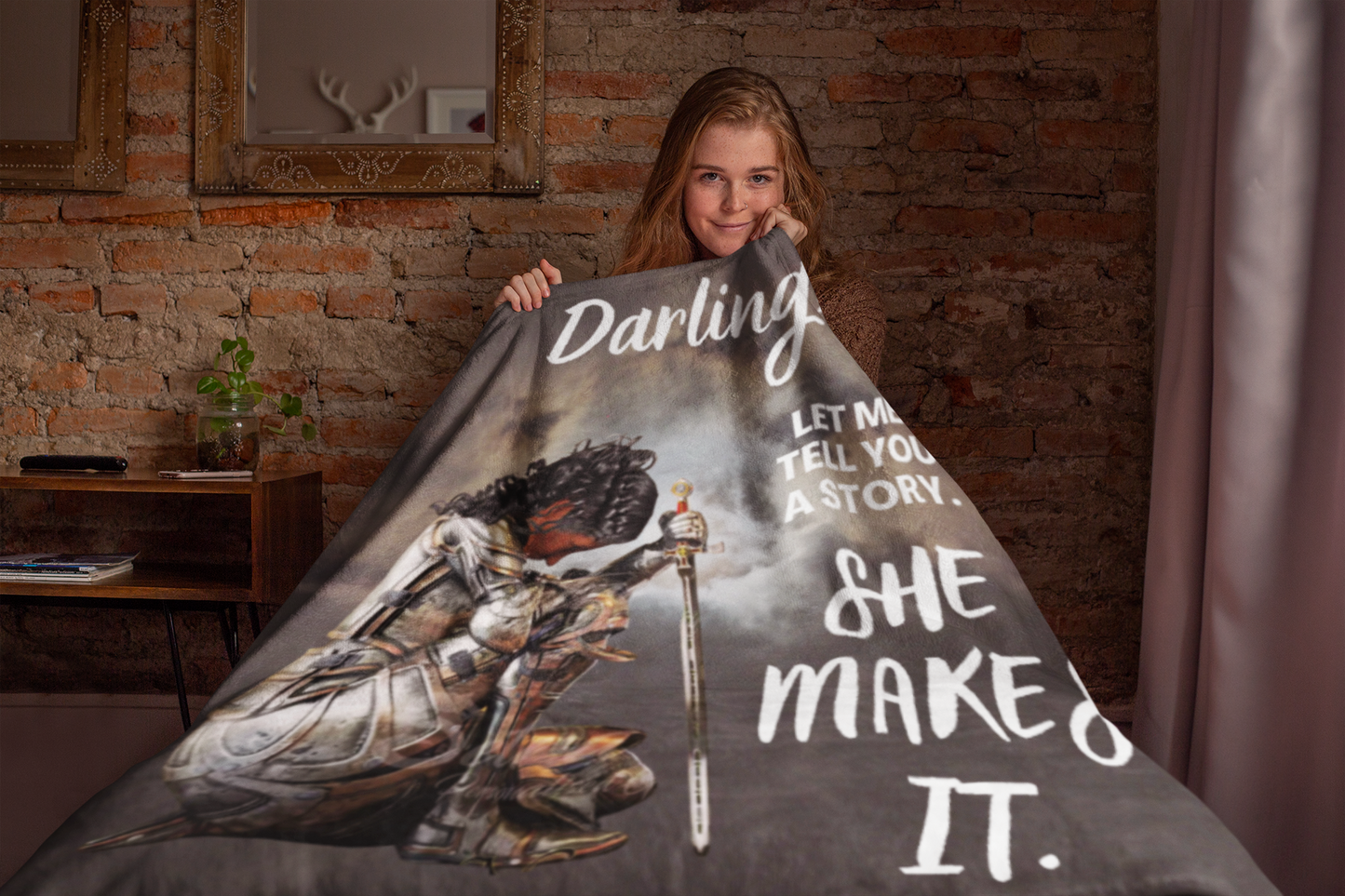 Darling "She Makes It"  Arctic Fleece Blanket 50x60