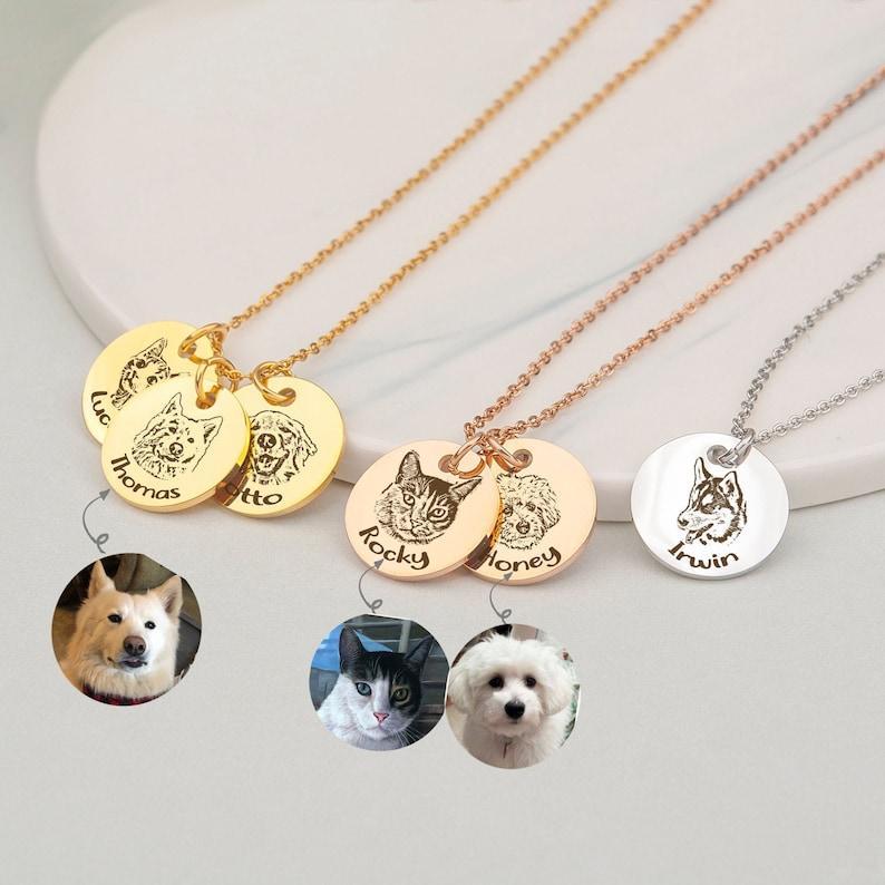 925 Sterling Silver- Pet Portrait Name Necklace