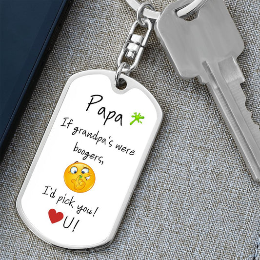 Papa / I'd pick you / Keychain