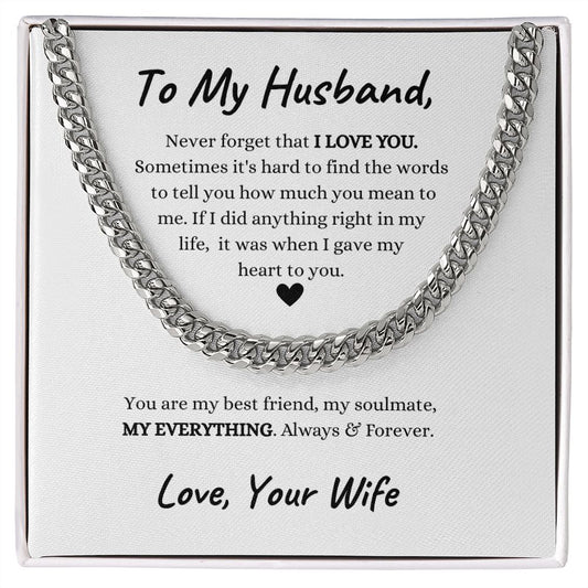 To My Husband / Cuban Chain