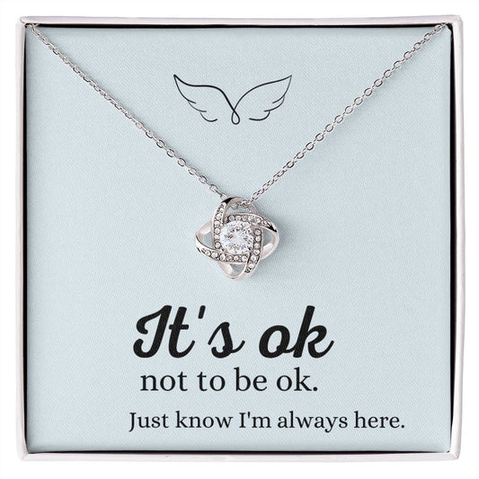Condolence / Love Knot Necklace