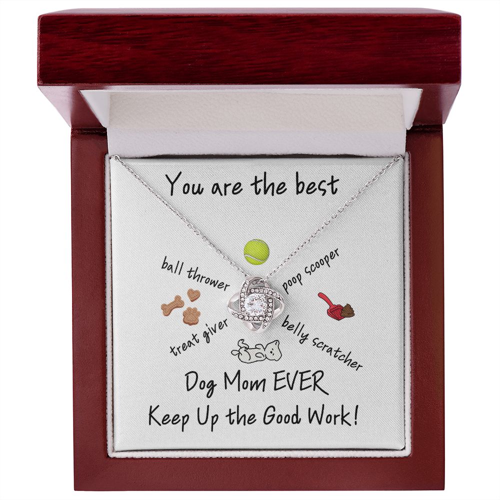 Dog Mom Love Knot Necklace