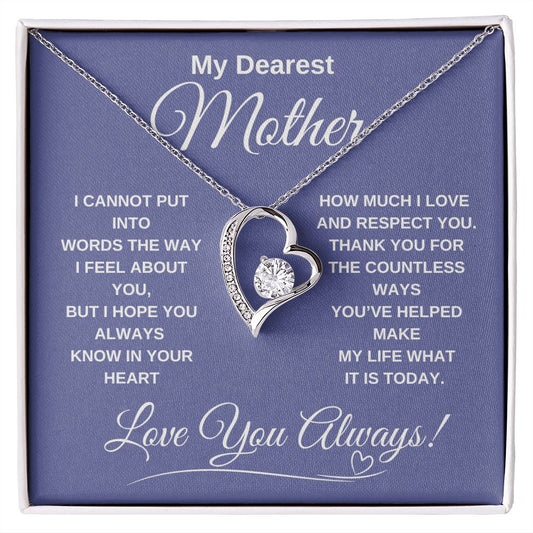 My Dearest Mother / Forever Love Necklace