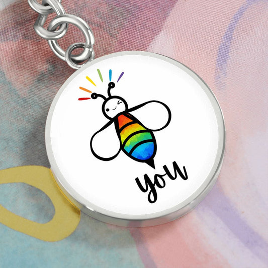 Bee You / PRIDE / Keychain